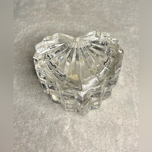 Mikasa Elegant Clear Heart-Shaped Glass Box